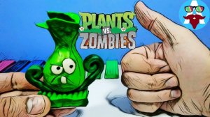 Лепка растения БОНК ЧОЙ ИЗ ПЛАСТИЛИНА из игры Растения против зомби | Plants vs. zombies