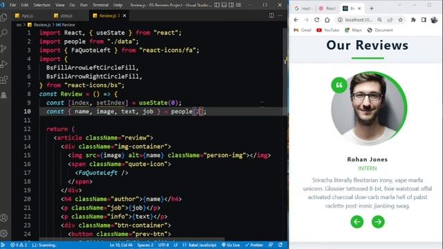 03 React Js Review Project Video React JS Bangla Project  React js Bangla tutorial
