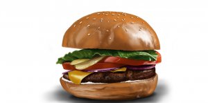 Рисуем Бургер | Burger Drawing timelapse procreate