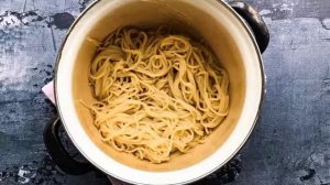 Паста с кабачками в сливочном соусе