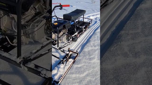 Самодельный снегоход 15л.с смотреть онлайн