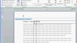 MSO.21 Использование колонтитулов в Microsoft Word