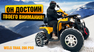 Квадроцикл 200 кубов для подростков и взрослых! Обзор WELS Trail 200 Pro