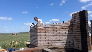 Кладка эркера.