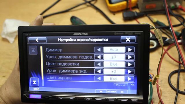Alpine ICS-X7 - калибровка touch смотреть онлайн