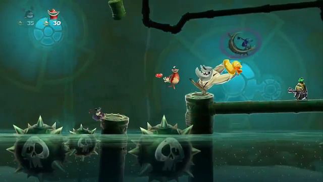Rayman Legends All Bosses | Boss Fights (PS4) 2 Player смотреть онлайн