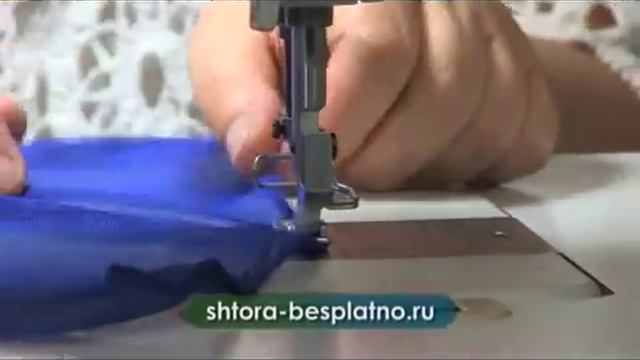 Портьера с необычным краем своими руками (Как сшить шторы своими руками). смотреть онлайн