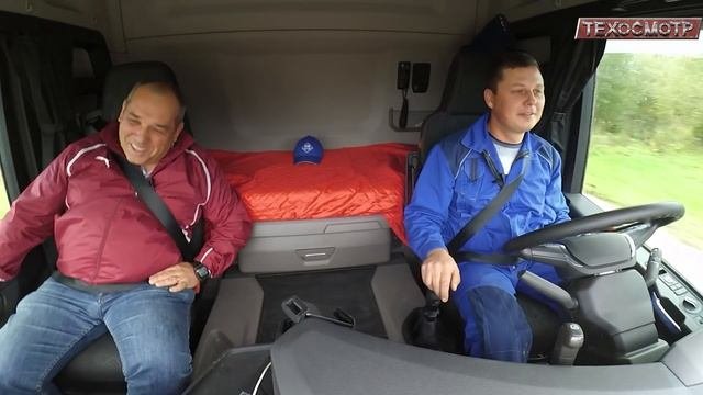 Водитель лесовоза о себе и тесте новой Scania.