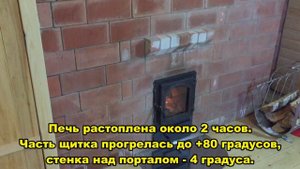 Отопительный щиток в бане. Трещины