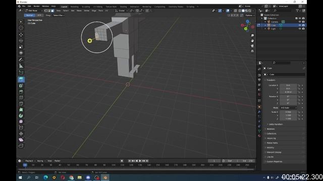 Создание человечка в Blender ( Ускоренно) смотреть онлайн