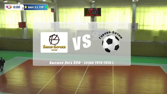 Высшая Лига ЛЛФ - 29 тур - БАНЯ-БОЧКА CLUB - Гурово-Бетон смотреть онлайн