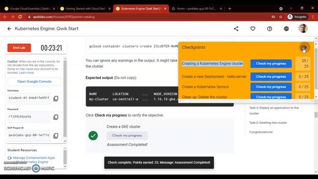 Kubernetes Engine: Qwik Start смотреть онлайн