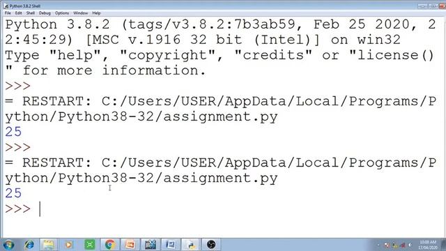 assignment operator in python | augmented assignment operator