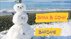 Зима в Сочи. Вардане засыпает снегом! 14 февраля 2023.