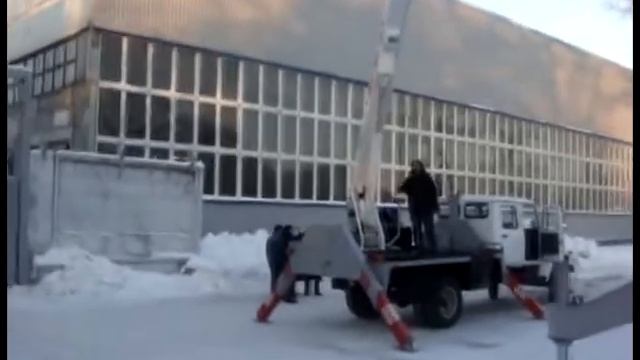 Автовышка с двухрядной кабиной смотреть онлайн