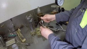 ?Снятие ТНВД экскаватора(движок MITSUBISHI S6S)?Диагностика и ремонт форсунок HYUNDAI R-170?