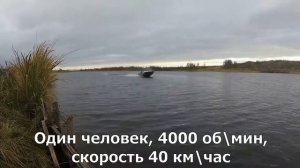 Northsilver 470 PRO (2017) Скорости и положение мотора на транце
