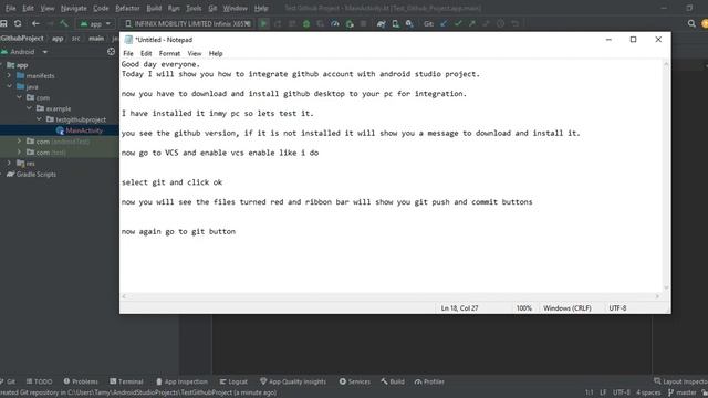 1. How to use GitHub with Android Studio project | Beginners | 2023