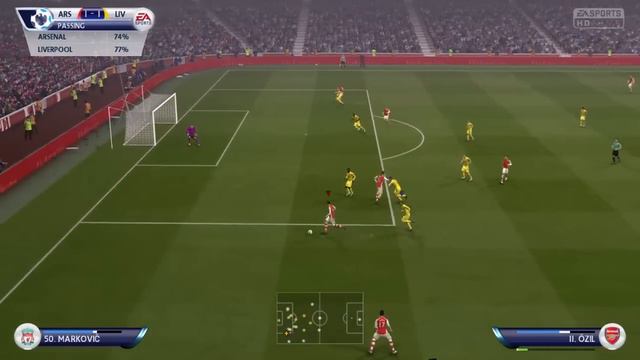 Arsenal Vs. Liverpool on FIFA 15 at 101 Great Goals HQ смотреть онлайн