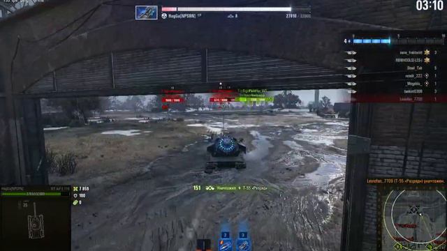 WoT. Последний Ваффентрагер. Waffenträger Auf E 110. 2 бой.