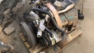 Видео тест работы двигателя Nissan Atlas TD27 4WD