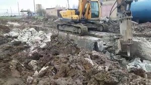 Демонтаж бетонных фундаментов