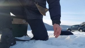 Лещ решил меня заклевать!Зимняя рыбалка на Красноярском водохранилище.