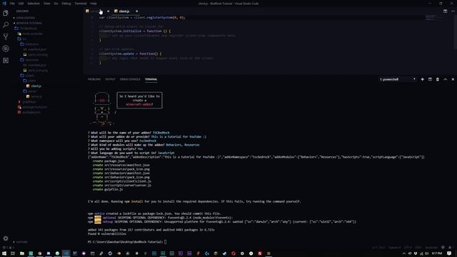 Minecraft Bedrock Scripting API Tutorial - Project Setup - #01 смотреть онлайн