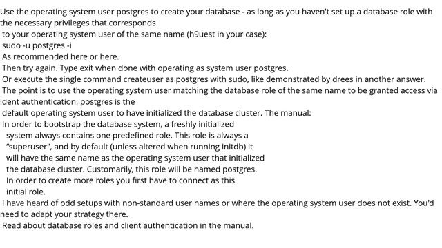 PostgreSQL error: Fatal: role "username" does not exist смотреть онлайн