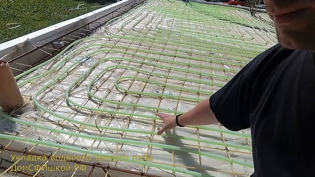 Баня Часть#17 водяные теплые полы смотреть онлайн