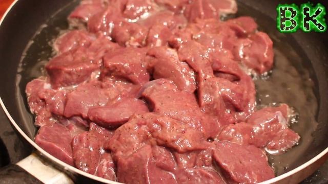 КАК ПРАВИЛЬНО ЖАРИТЬ ПЕЧЕНЬ С ЛУКОМ, ВКУСНО, ПРОСТО И БЫСТРО ⭐
