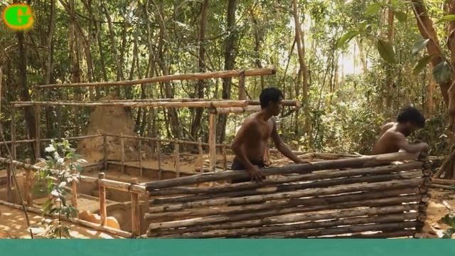 Как построить подземный дом с отделкой подземной спальни и гостиной