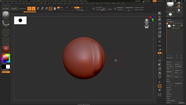 4. Introduction to ZBrush Interface Part 1