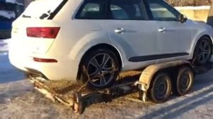 Прицеп автовоз и АУДИ Q7. МЗСА 852111.302. ЦЛП АРИВА