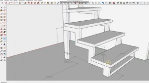 Проект лестницы из профильной трубы.