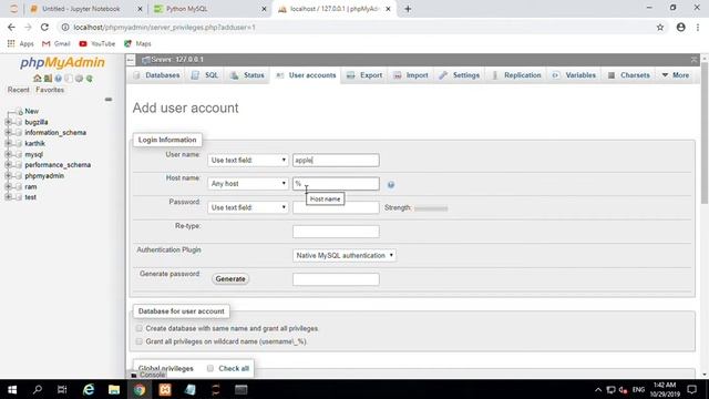 MysqlConnector to Python Windows 10