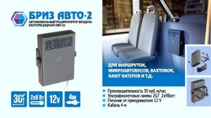 Презентация автомобильных рециркуляторов "Бриз Авто-1" и "Бриз Авто-2"