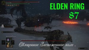 ELDEN RING . Священное заснеженное поле .