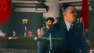 Soviet Leader Vladimir Lenin Colour Footage. Remastered.