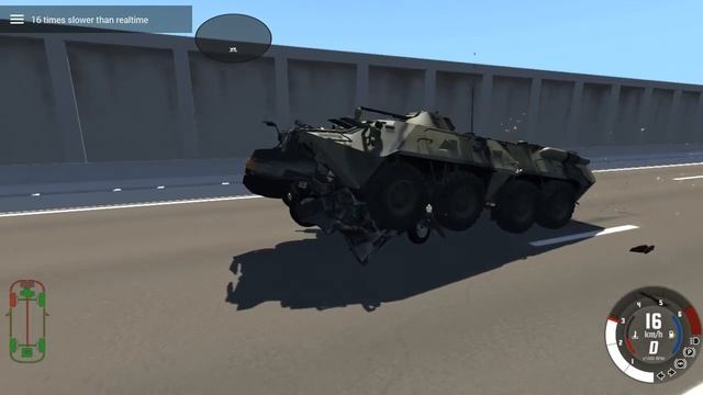 Ваз 21099 против БТР #1 .Beam NG Drive смотреть онлайн