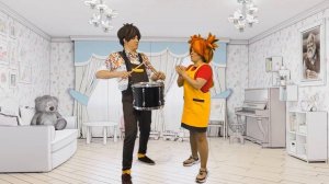 БАРАБАННАЯ ПЕСНЯ - Музяки - Развивающий мультик про музыкальные инструменты