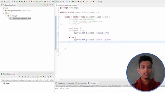 Java : Conditional Operators and statements (if else statements) #java #javaoperators @CoderBhaiya