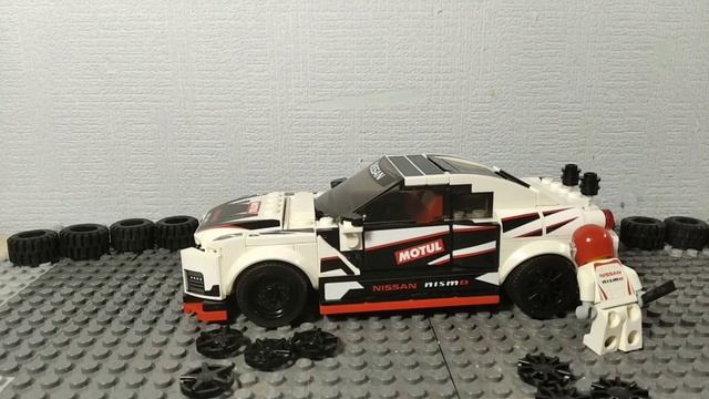 Лего Speed Shampions 76896 Nissan GTR Nismo смотреть онлайн