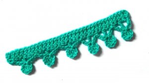 Кайма с шишечками, 2 варианта