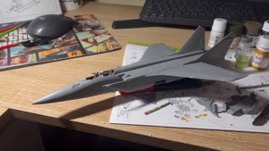 Сборная модель МиГ-31Б  Советский  тяжелый перехватчик ICM 1/72 масштаб