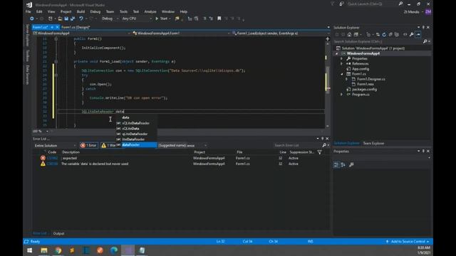 How to connect C# forms with SQLite database смотреть онлайн