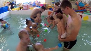 Веселое плавание с детьми 1-2 года!