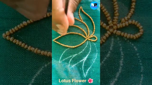 Lotus Flower 🌺 Birdal Used Aariwork Stitching #short #mr_hand_work