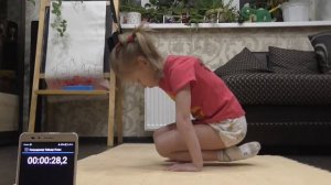 Наибольшее время удержания стойки "Поплавок" (Девочки, 5 лет)