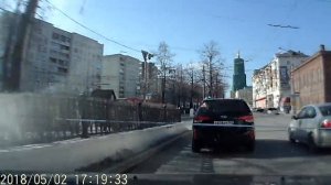 на машине по Перми by car in the city of Perm